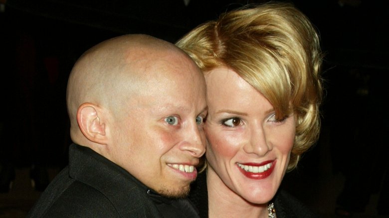 Verne Troyer and Genevieve Gallen