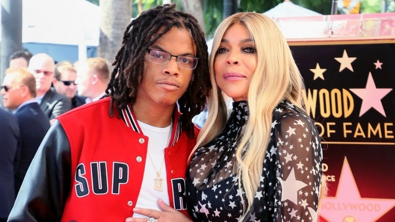 Kevin Hunter Jr. and Wendy Williams at Walk of Fame