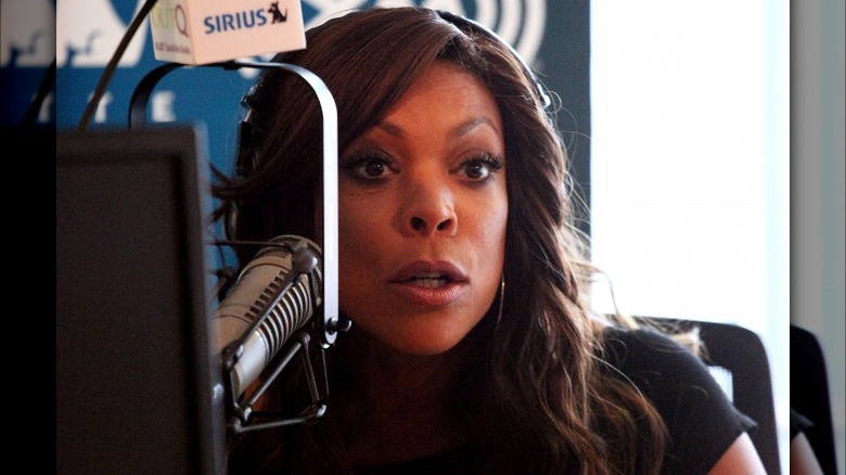 Wendy Williams speaking into a microphone