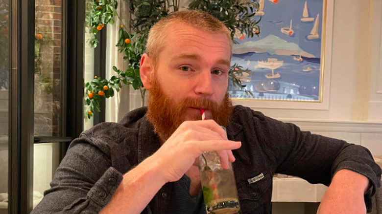 Wes Bergmann drinking