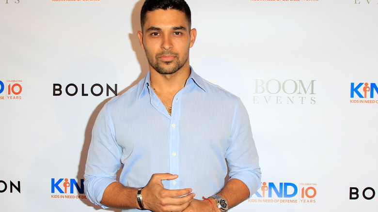 Wilmer Valderrama blue shirt 