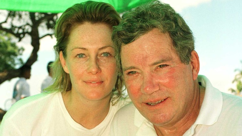 Nerine Shatner and William Shatner posing together