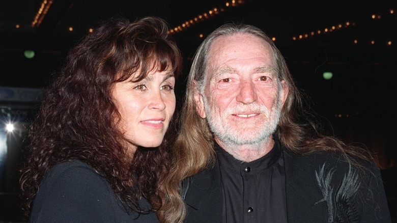 Willie Nelson and wife at film premiere