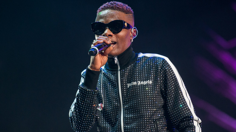 Wizkid performs on stage