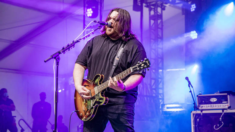 Wolfgang Van Halen performing on stage