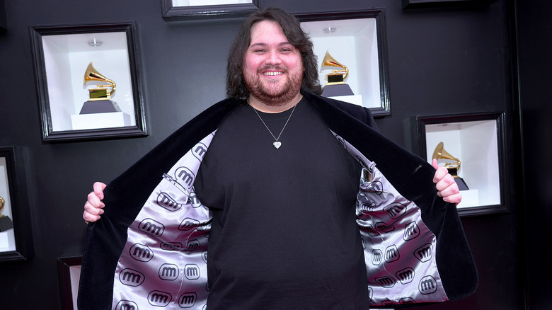 Wolf Van Halen posing at the Grammys