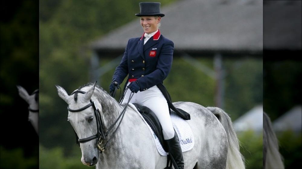 Zara Tindall riding a horse