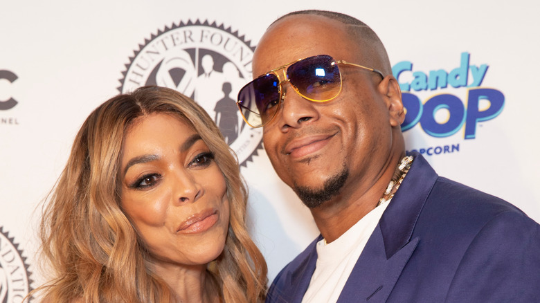 Wendy Williams smiling with Kevin Hunter