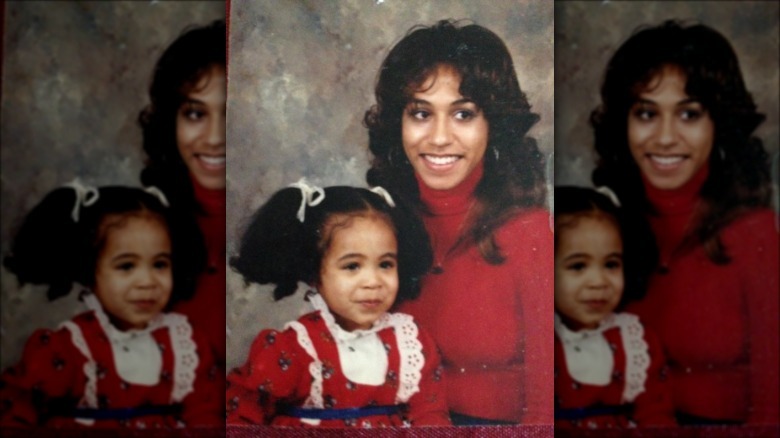 Young Jada Pinkett Smith and her mother