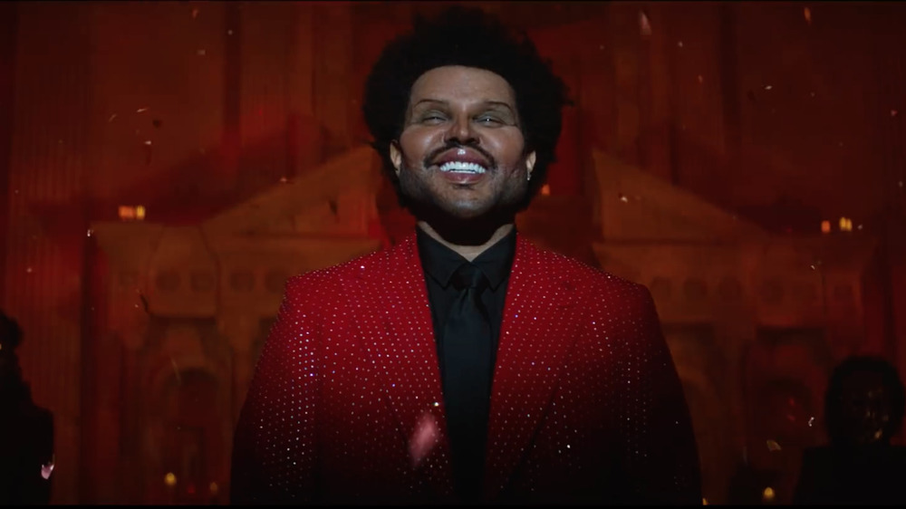 The Weeknd smiling 