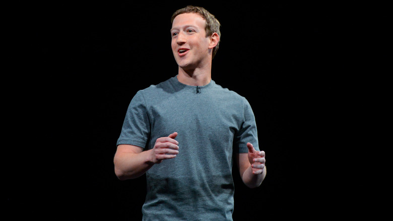 Mark Zuckerberg wearing t-shirt