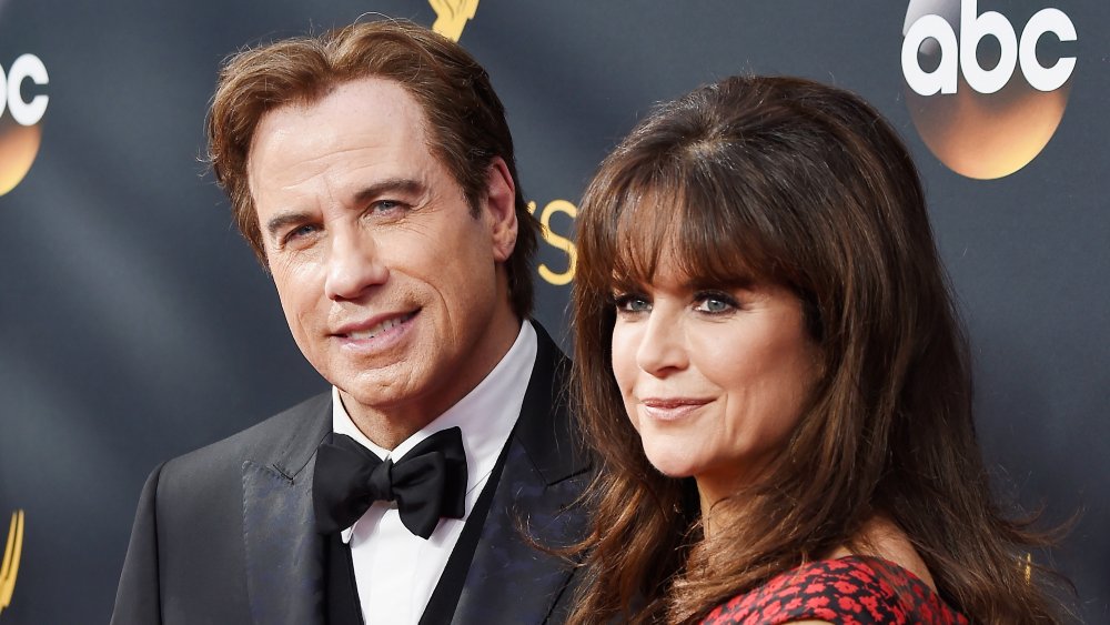 John Travolta and Kelly Preston at The 68th Annual Primetime Emmy Awards 