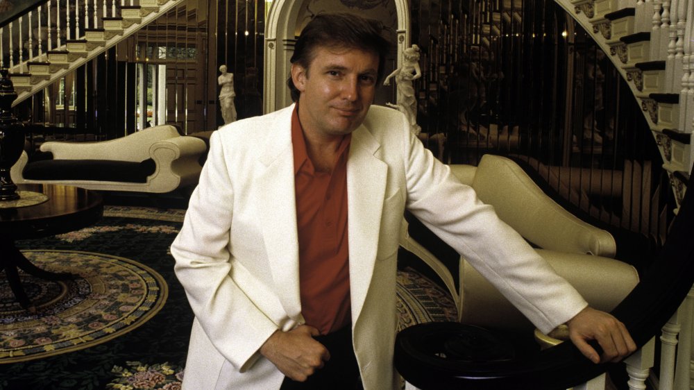 Donald Trump at home in Connecticut in 1987