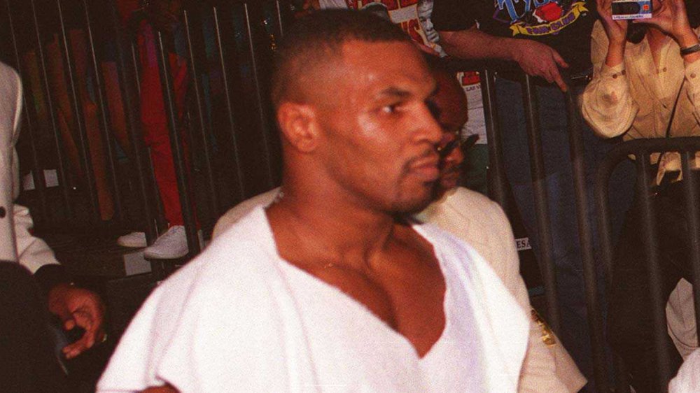 Mike Tyson before a boxing match