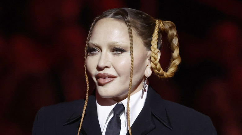 Madonna with braided hair