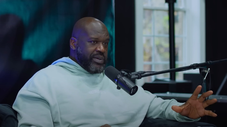 Shaquille O'Neal on his podcast