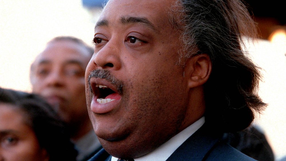 Al Sharpton at a protest in the Bronx