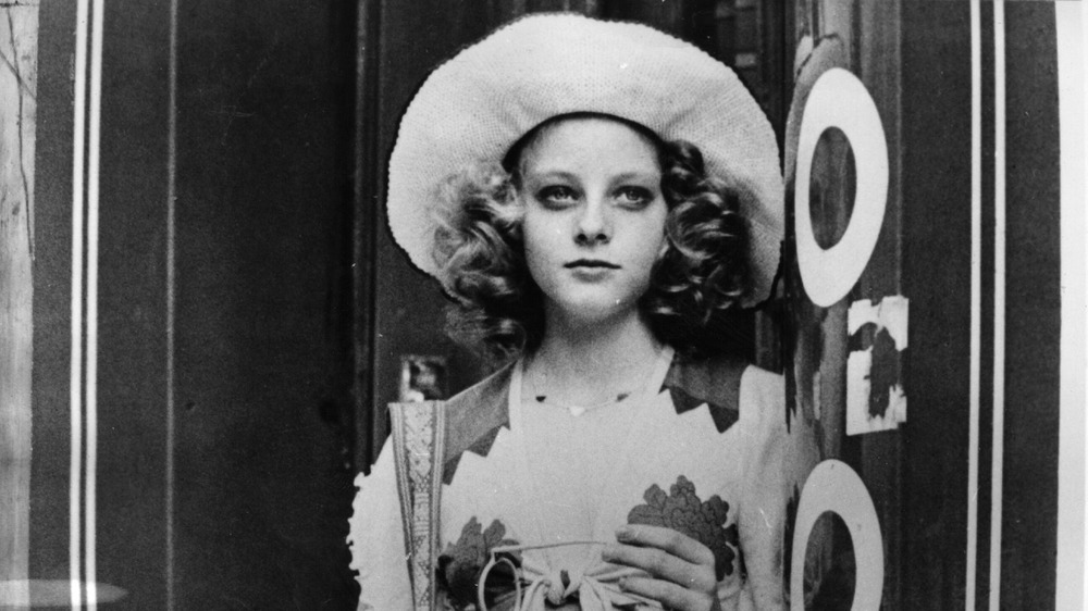 young Jodie Foster in Taxi Driver, looking away