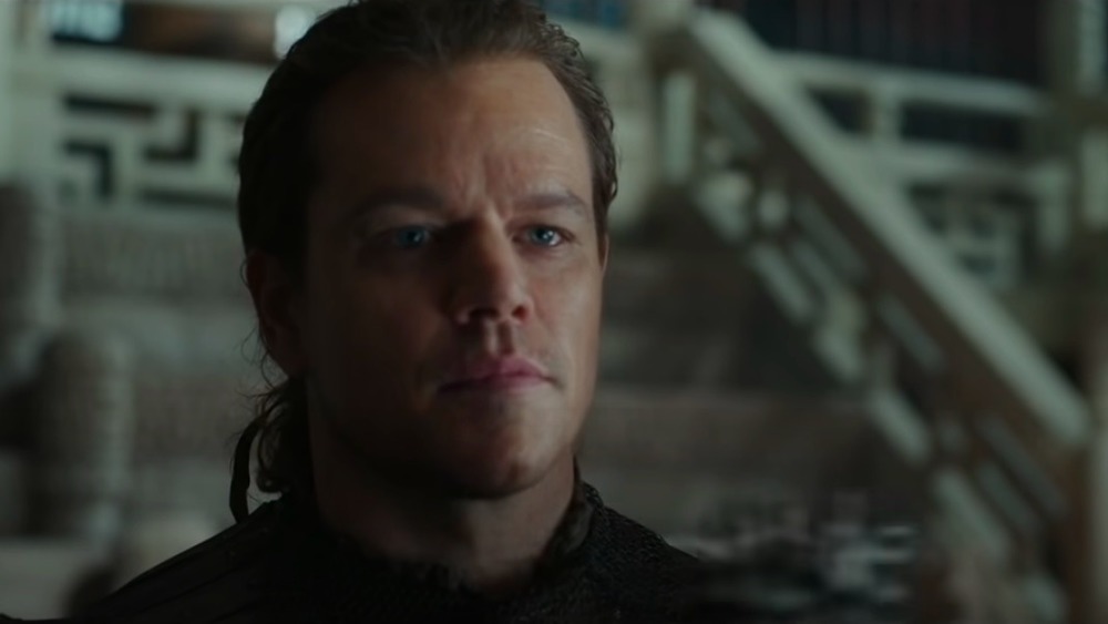 Matt Damon in The Great Wall, looking away