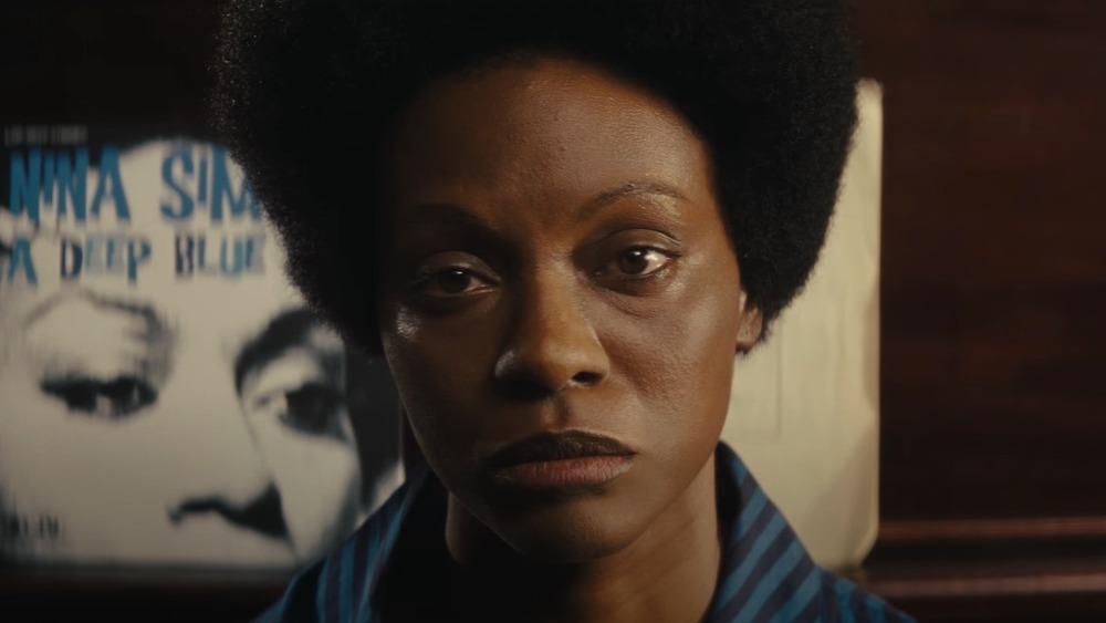 Zoe Saldana in Nina, looking at camera