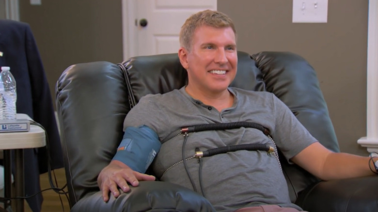 Todd Chrisley hooked up to polygraph