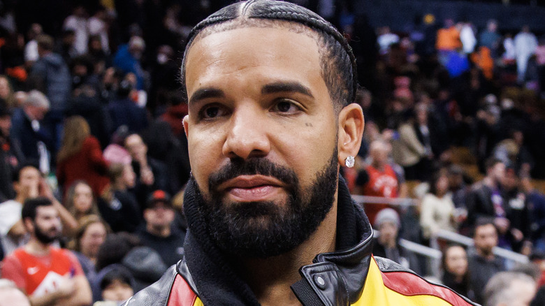 Drake at a Toronto Raptors game