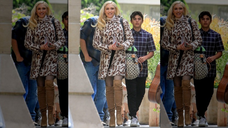 Gwen Stefani in leopard print 