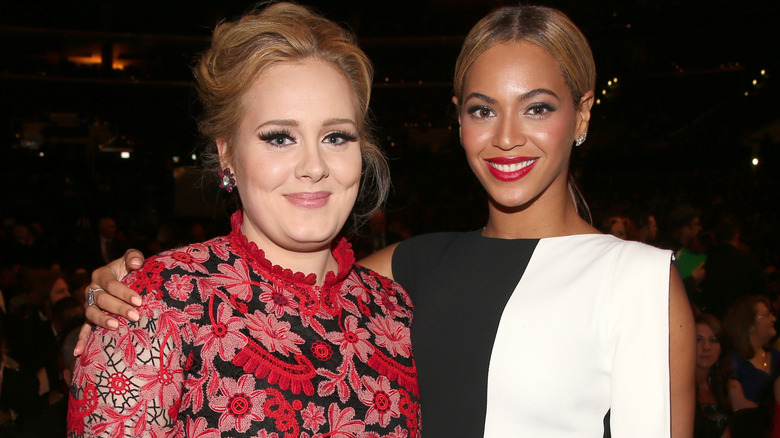 Adele and Beyoncé at the Grammys