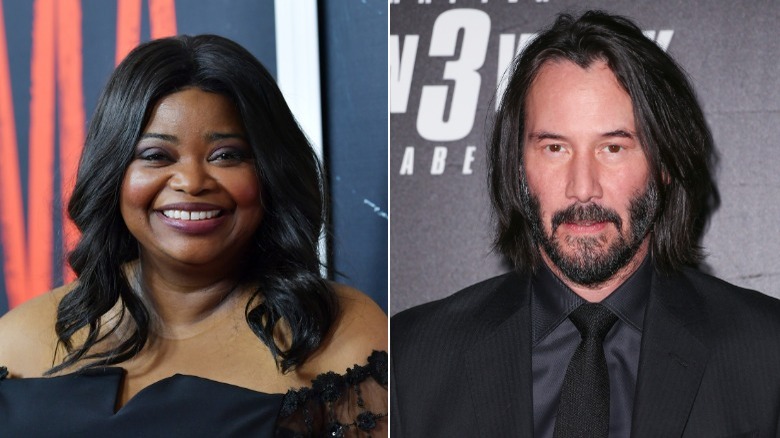 Octavia Spencer and Keanu Reeves