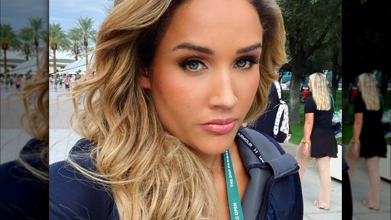 Lolo Jones in a selfie, posing