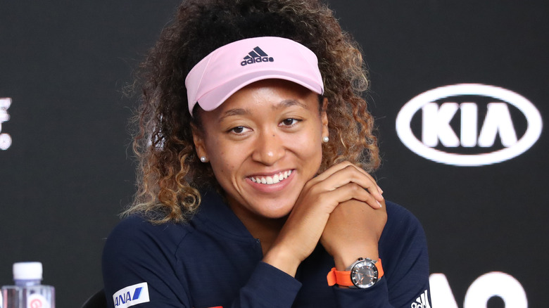 Naomi Osaka smiling