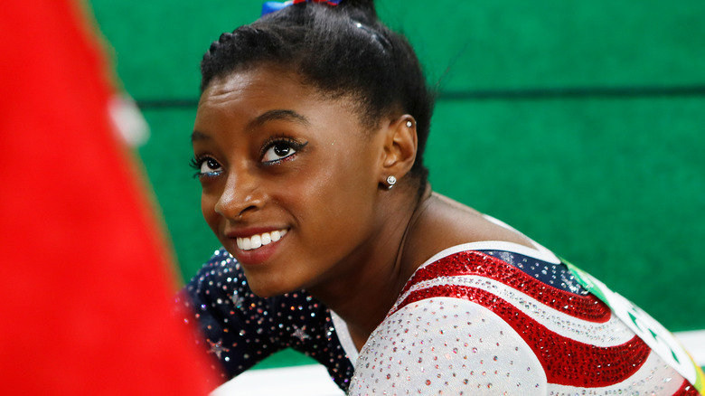 Simone Biles smiling 