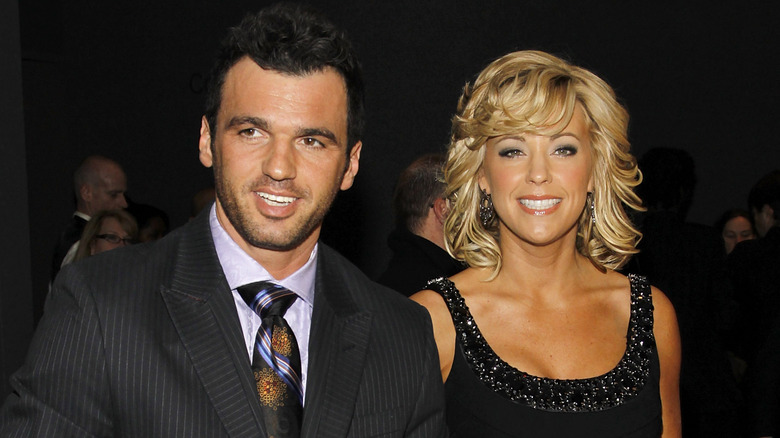 Tony Dovolani and Kate Gosselin walking