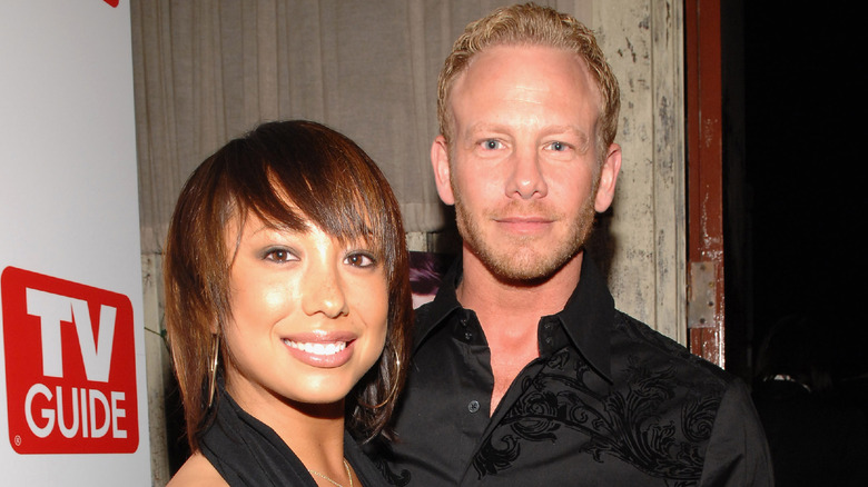 Cheryl Burke and Ian Ziering posing together