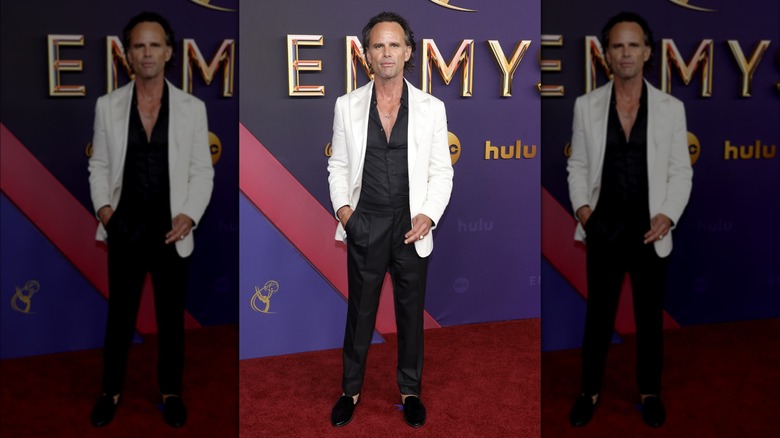 Walter Goggins wearing white blazer