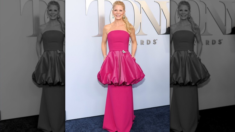 Kelli O'Hara pink puffball dress