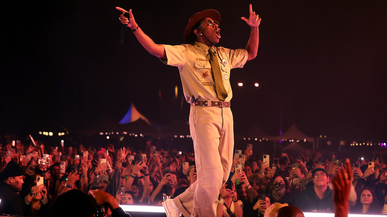 Tyler, the Creator khaki park ranger outfit