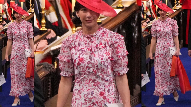 Samantha Cameron pink floral dress