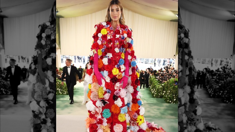 Jessica Serfaty dress covered flowers