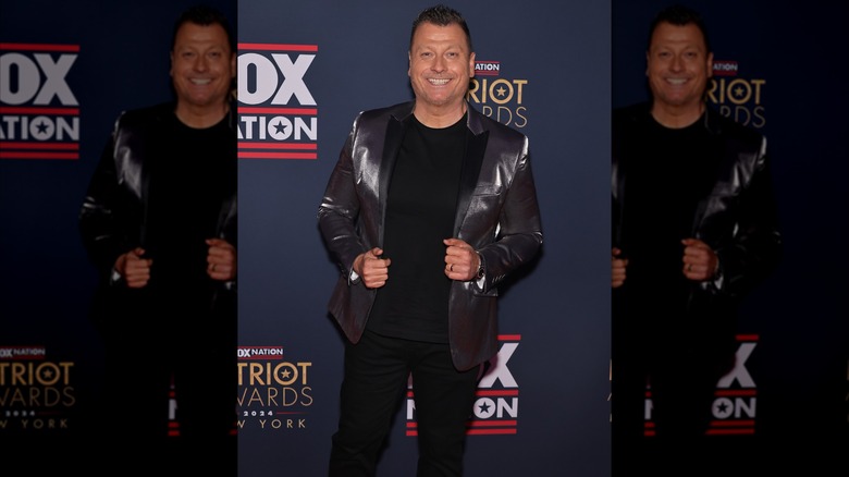 Jimmy Failla posing at the Fox Nation Patriot Awards.