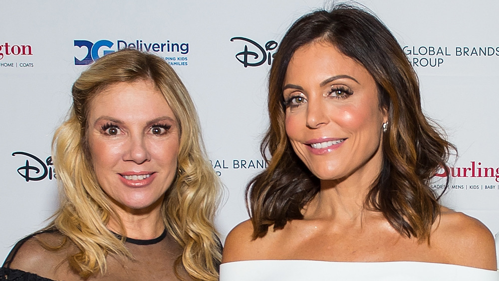 Ramona Singer and Bethenny Frankel smiling at an event 