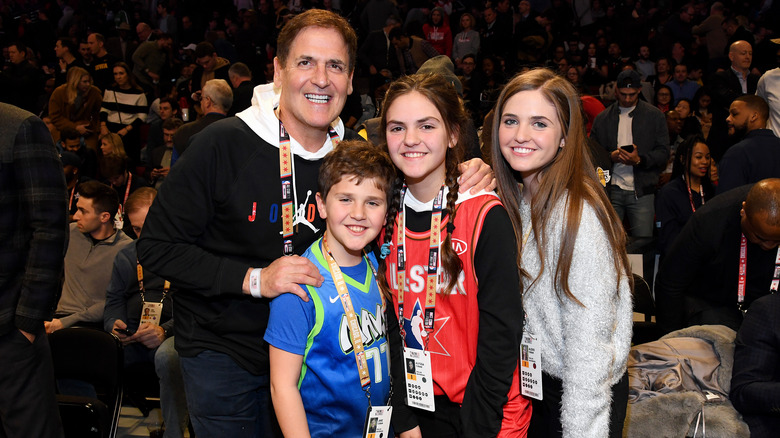 Mark Cuban and his kids