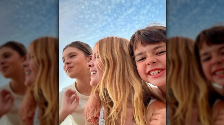 Michelle Stafford and her children