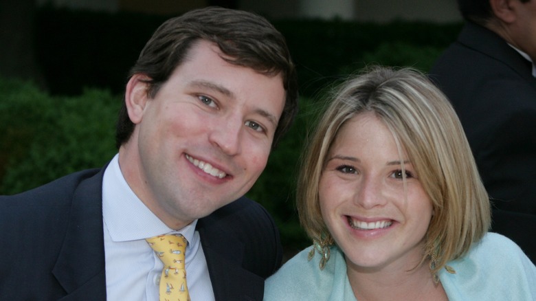 Jenna Bush Hager and Henry Chase Hager pose in 2007