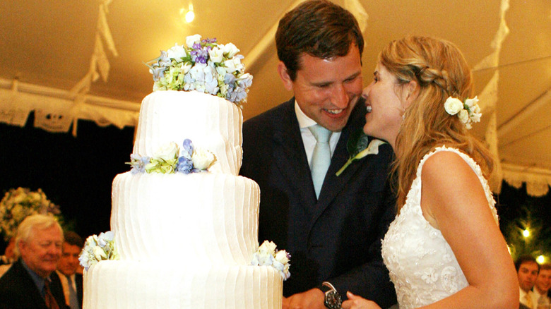 Jenna Bush Hager and Henry Chase Hager cut their wedding cake