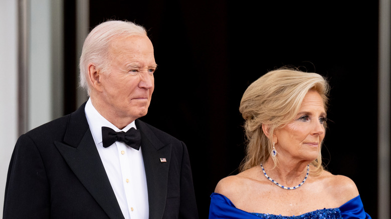 Joe and Jill Biden stand side by side