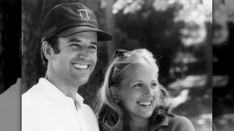 Joe and Jill Biden smile as a young couple