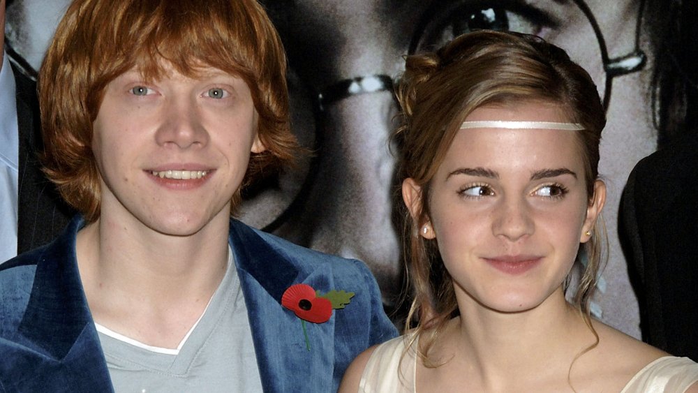 Rupert Grint and Emma Watson at the premiere of Harry Potter and the Goblet of Fire