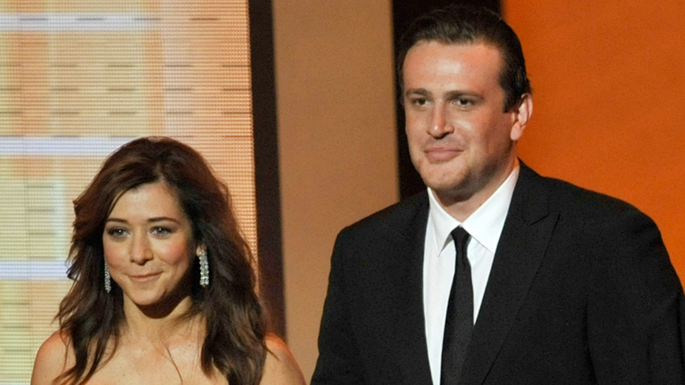 Alyson Hannigan and Jason Segel at the 61st Primetime Emmy Awards 