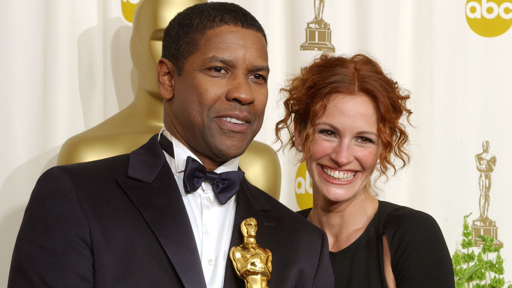 Denzel Washington and Julia Roberts at The Golden Globes